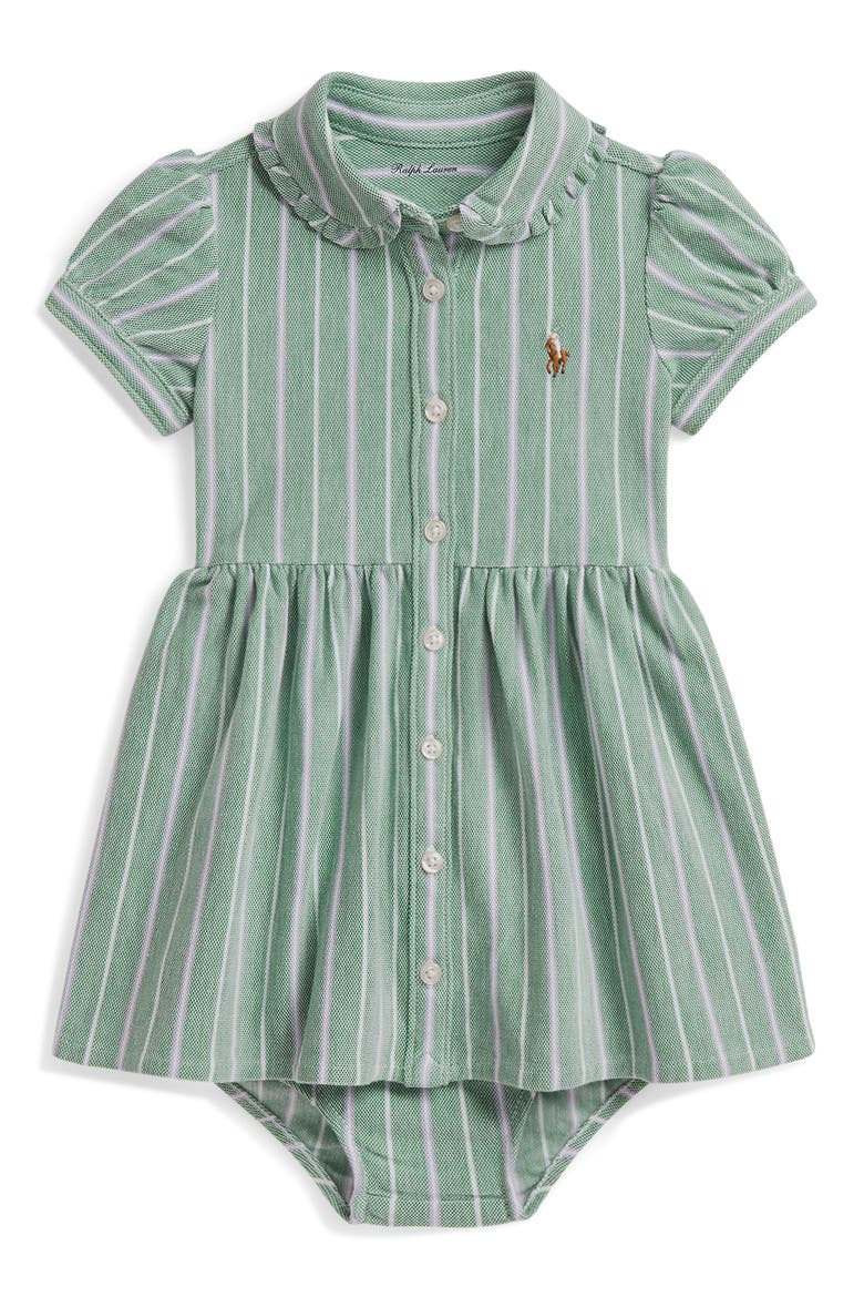 Kids' Oxford Mesh Dress & Bodysuit, Main, color, FOREST LAVENDER MULTI