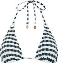 Milly Cottage Jacquard Bikini Top