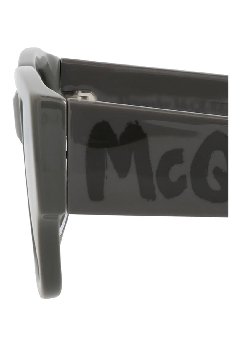 56mm Square Sunglasses, Alternate, color, GREY GREY SILVER