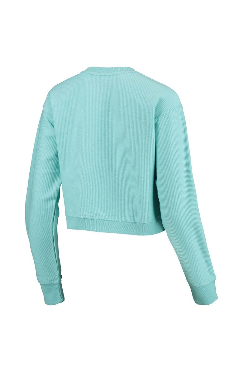 LEAGUE COLLEGIATE WEAR Women's League Collegiate Wear Light Blue Michigan Wolverines Corded Timber Crop Pullover Sweatshirt, Alternate, color, Light Blue