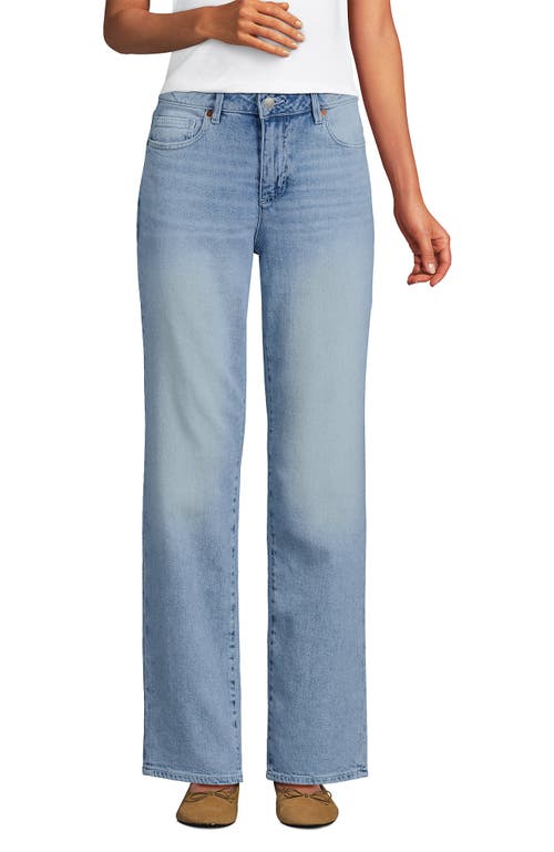 LANDS' END LANDS' END SOFT DENIM MID RISE BOYFRIEND JEANS