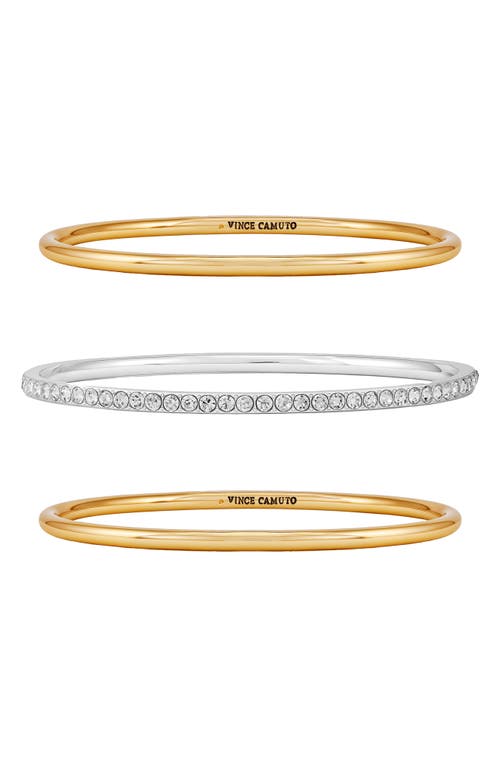 Vince Camuto Pavé Crystal Bangle Bracelet Set In Multi