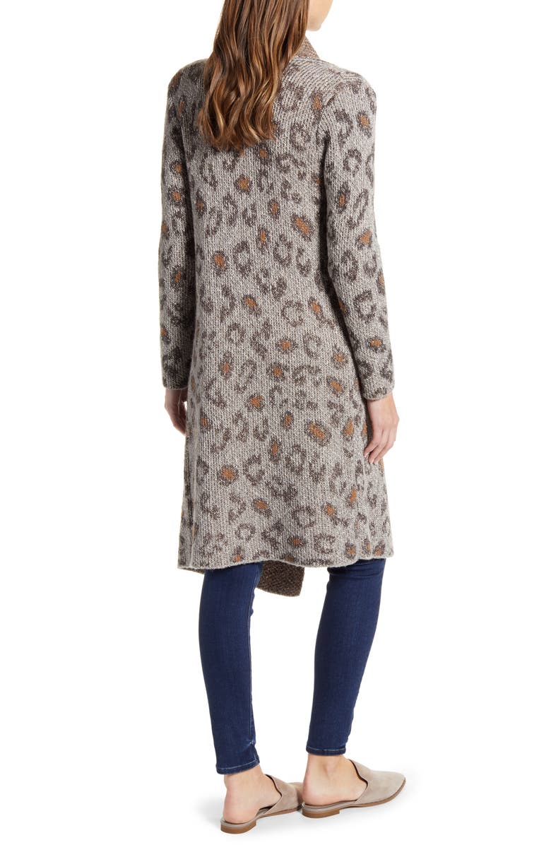 cupcakes and cashmere Mel Drape Longline Cardigan, Alternate, color, 