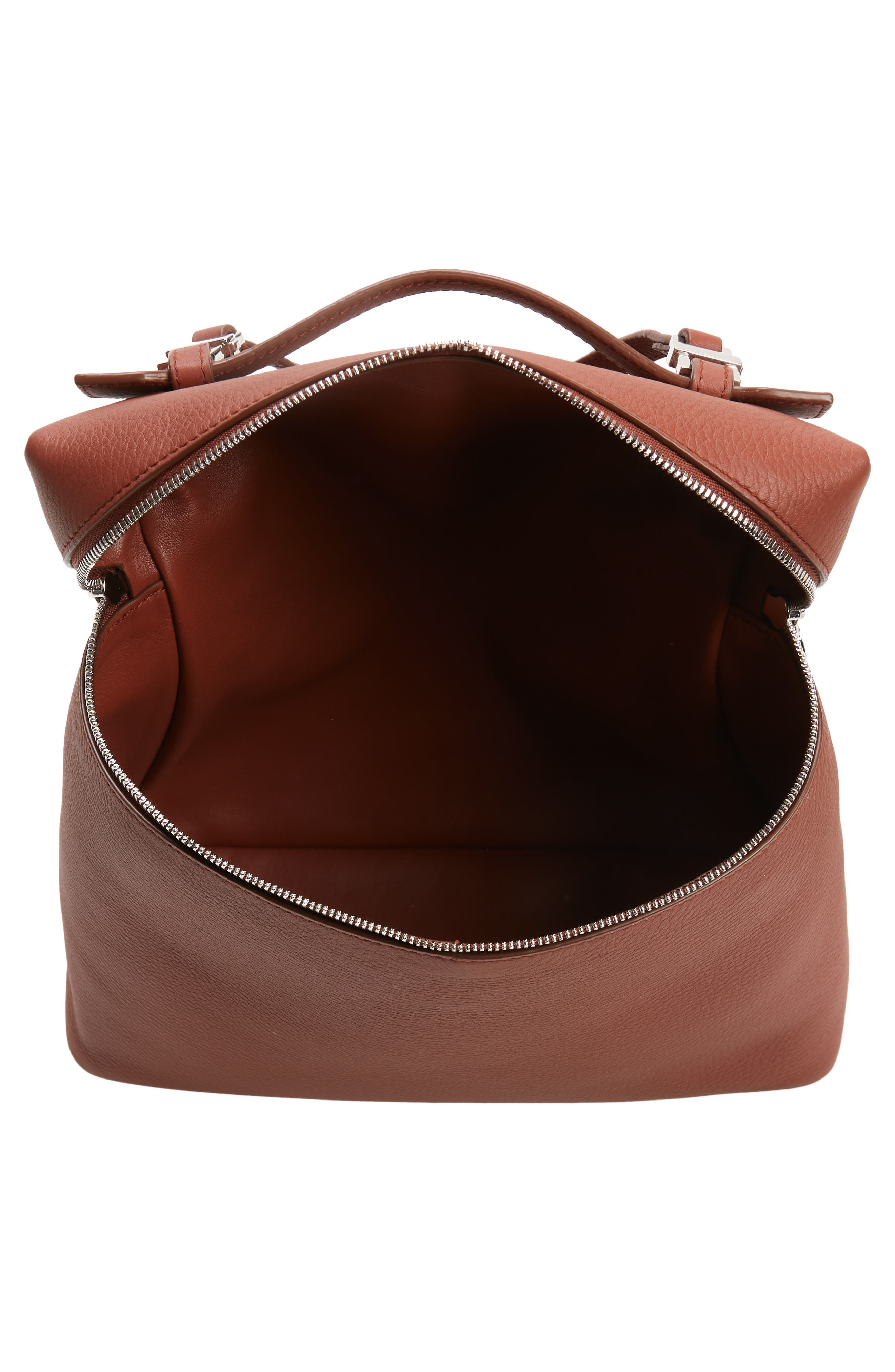 Loro Piana Calfskin Leather Backpack, Alternate, color, 