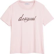Desigual Embellished Cotton Graphic T-Shirt
