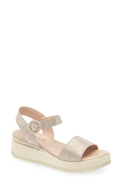Arielle Ankle Strap Platform Wedge Sandal (Women)