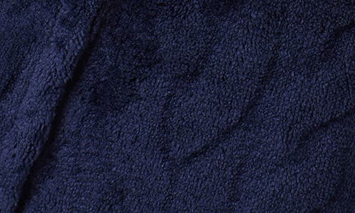 Ralph Lauren Lauren Fleece Monogram Robe In Blue