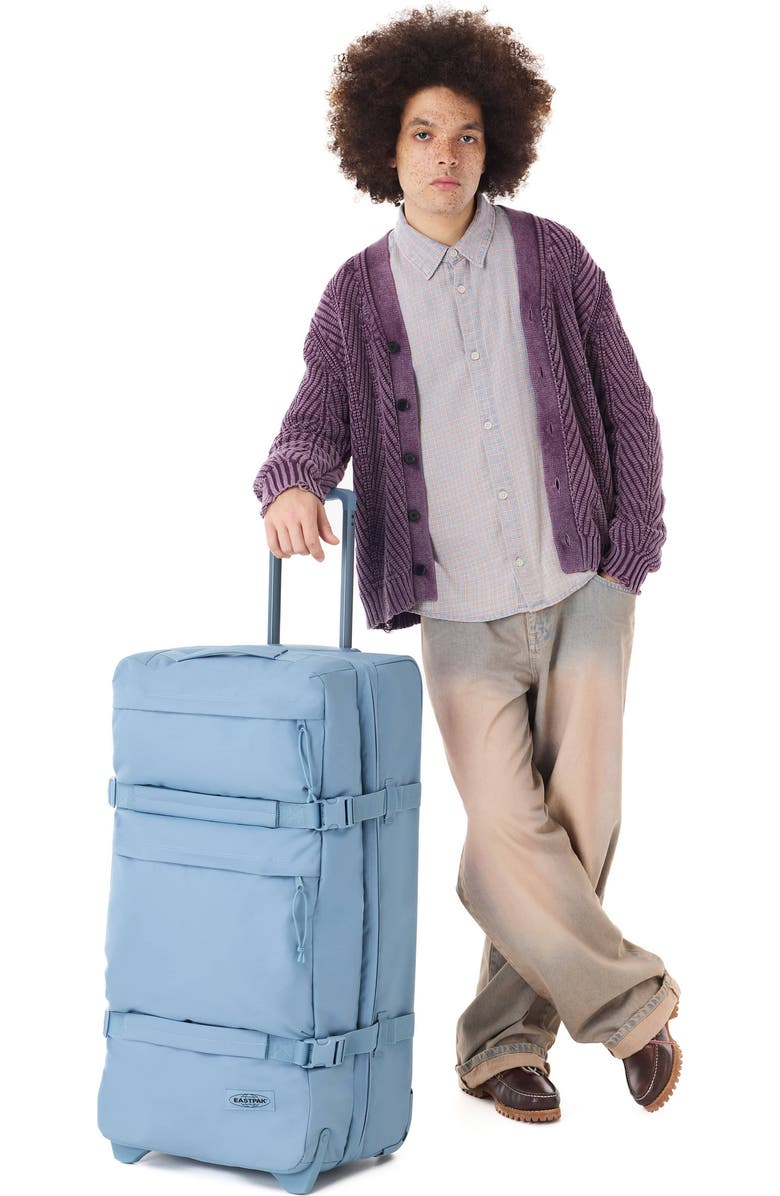 Eastpak Transit'r Plus L Monotone Blue Luggage, Alternate, color, Blue