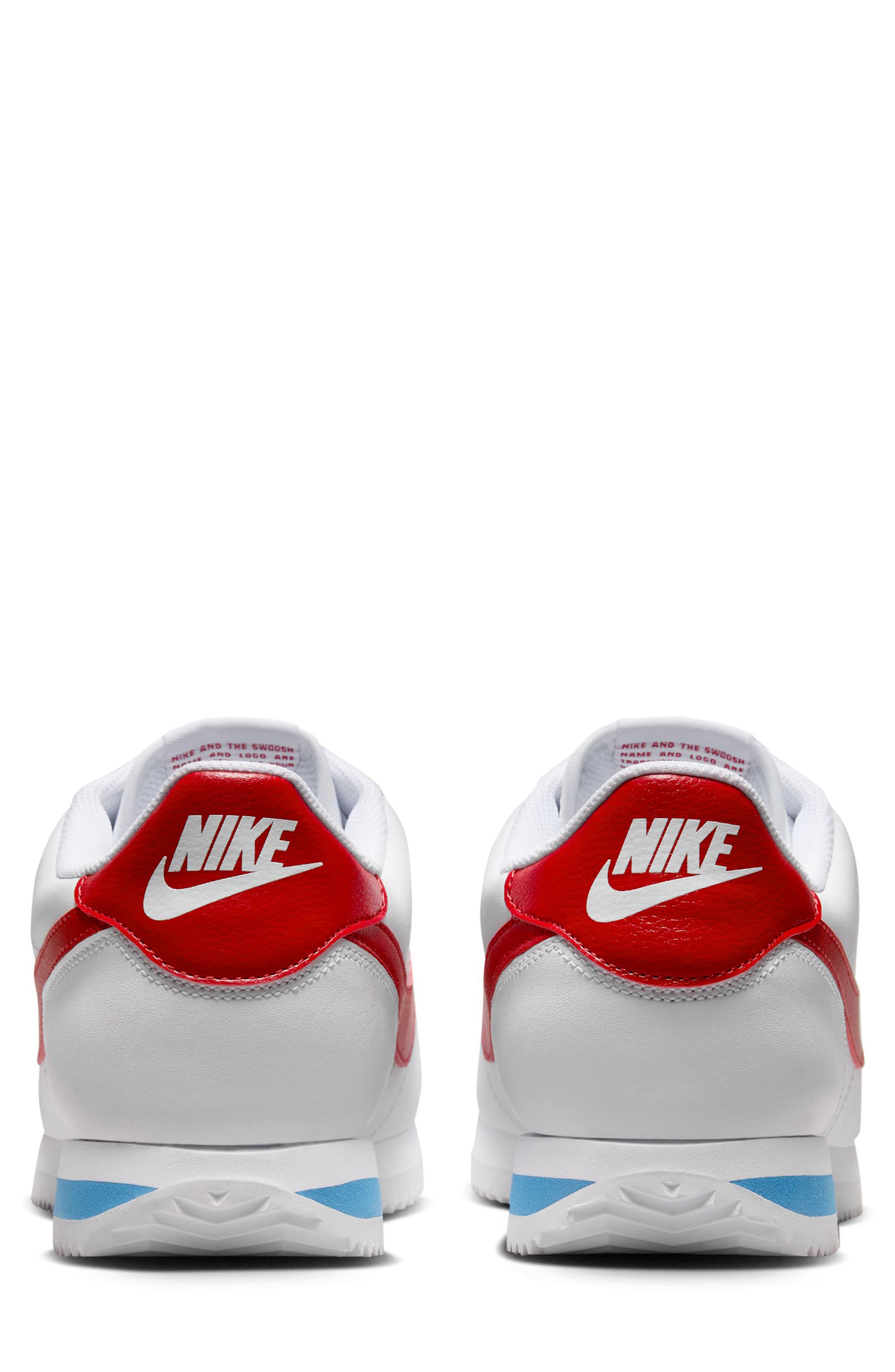 Nike Cortez Sneaker, Alternate, color, White/ Varsity Red/ Blue