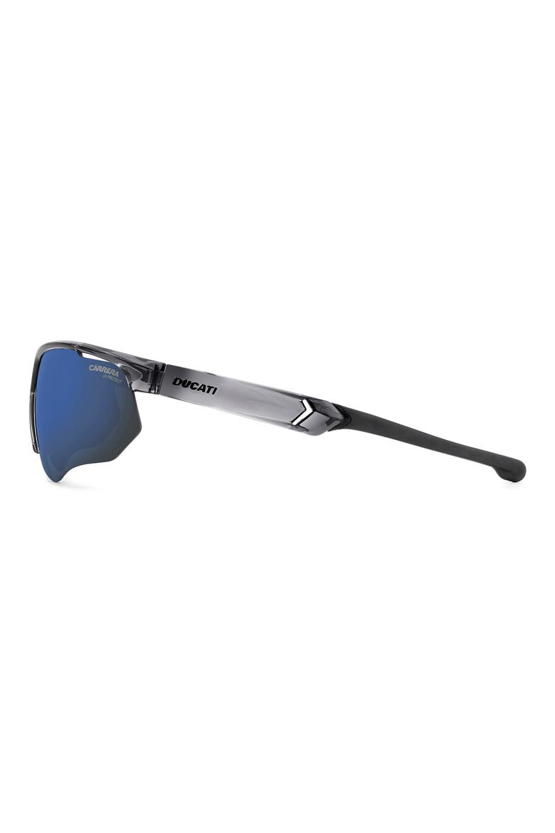 x Ducati 69mm Carduc Rectangle Sunglasses, Alternate, color, GREY BLACK/ BLUE SKY