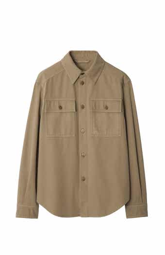 Burberry Check Short Sleeve Cotton Poplin Button-Up Shirt Burberry Check Short Sleeve Cotton Poplin Button-Up Shirt