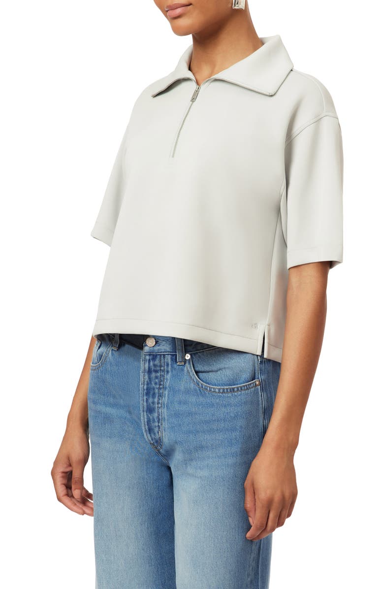 Scotch & Soda Quarter Zip Tee, Alternate, color, Lunar Rock