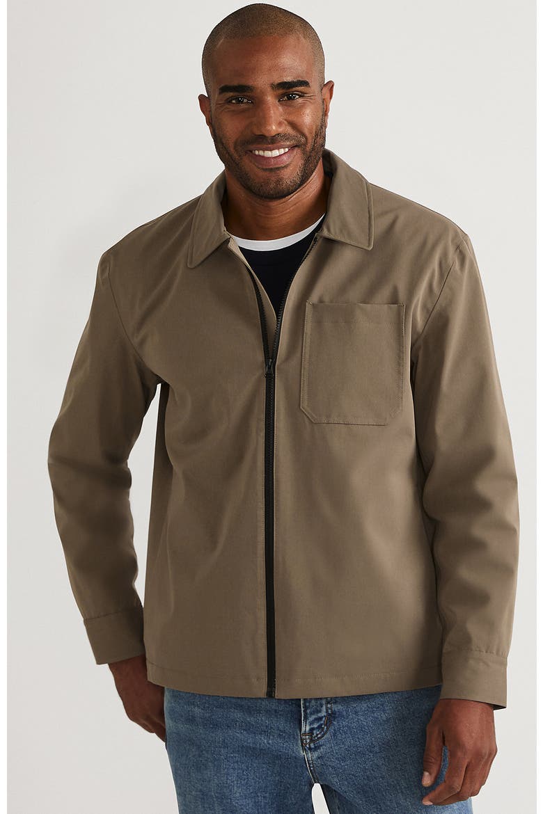 Squall Mac Rain Jacket, Main, color, Vintage Taupe