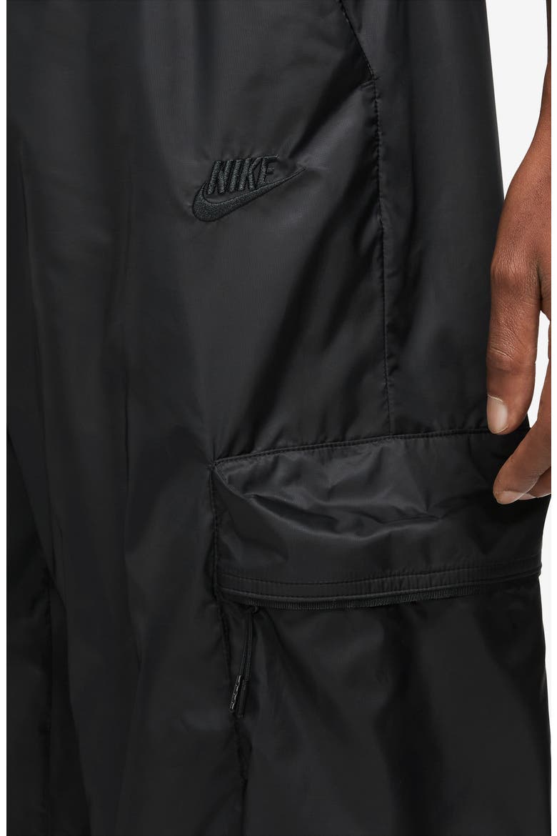 Lined Woven Cargo Joggers, Alternate, color, BLACK/ BLACK