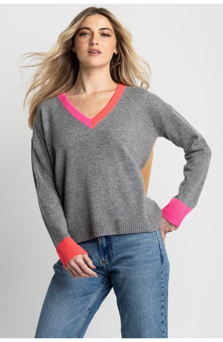 Lisa Todd Color Wheel Cashmere Sweater, Main, color, 