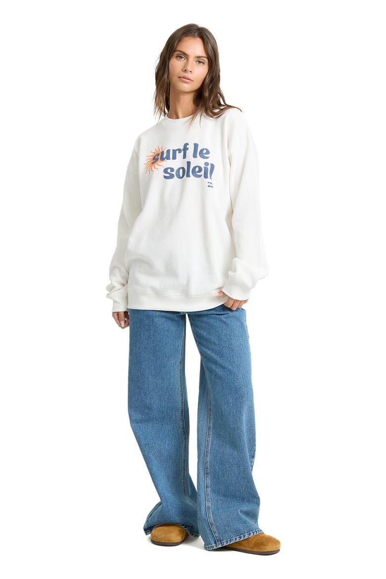 Seaside Panorama Graphic Sweatshirt, Alternate, color, SALT CRYSTAL