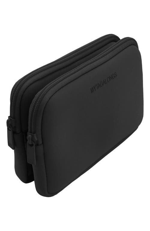 Mytagalongs Double Zip Easy View Zip Pouch In Black