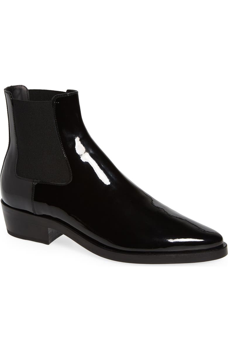 Fear of God Eternal Cowboy Pointed Toe Patent Chelsea Boot, Main, color,