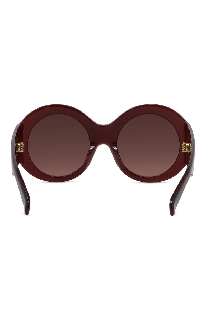Cocoon 56mm Round Sunglasses, Alternate, color, SHINY BORDEAUX / GRADIENT