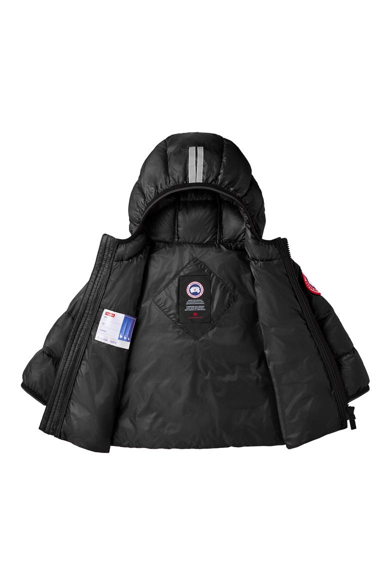 Crofton Water Resistant 750 Fill Power Down Recycled Nylon Puffer Jacket, Alternate, color, BLACK - NOIR