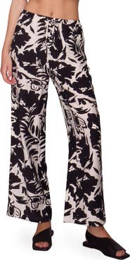 MELLODAY Floral Print Ankle Pants
