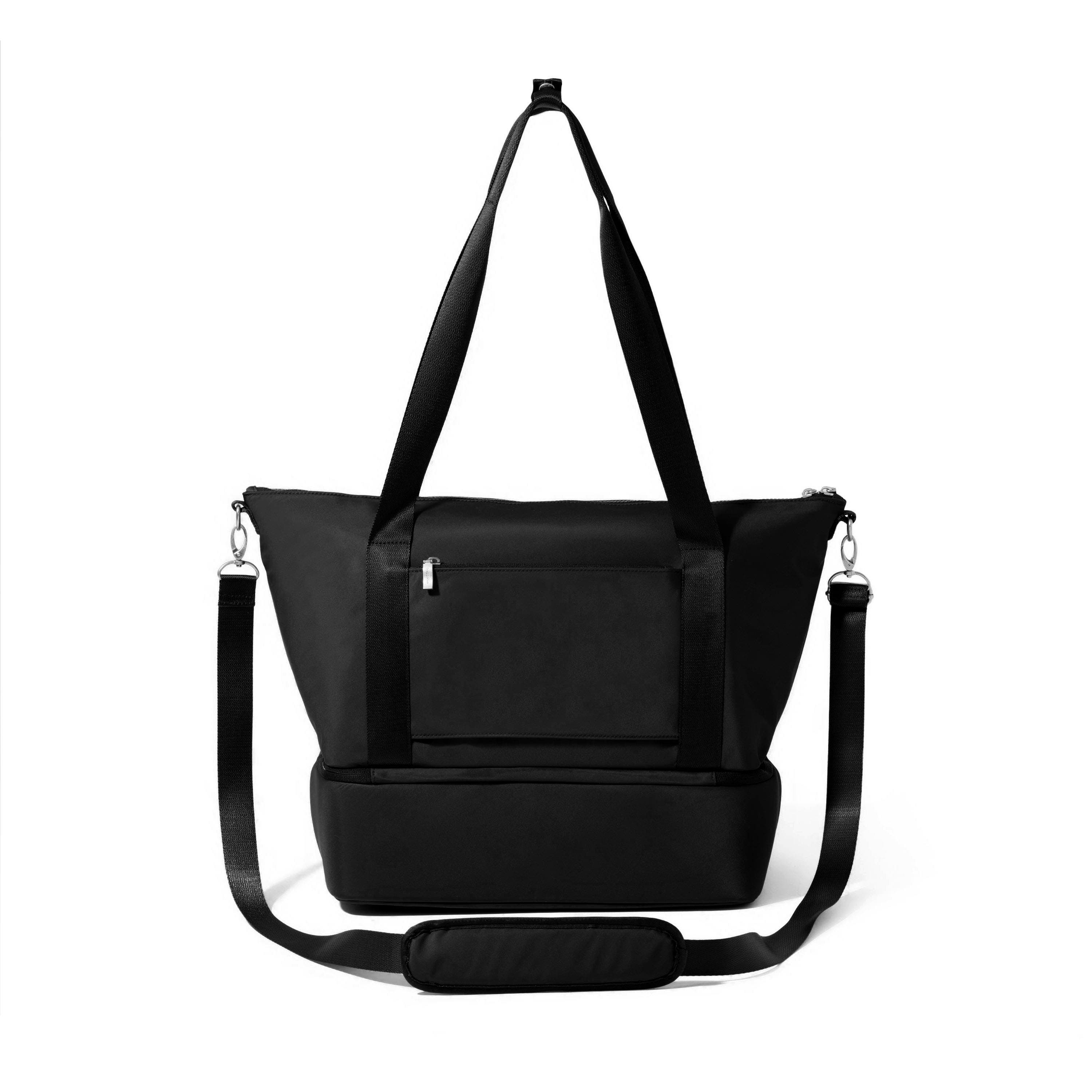 BAGGALLINI Park Ave Overnight Tote, Alternate, color, Black Twill