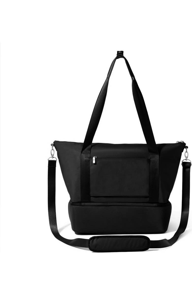BAGGALLINI Park Ave Overnight Tote, Alternate, color, Black Twill