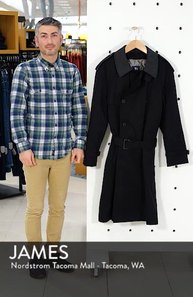 Hart Schaffner Marx Barrington Classic Fit Cotton Blend Trench Coat ...
