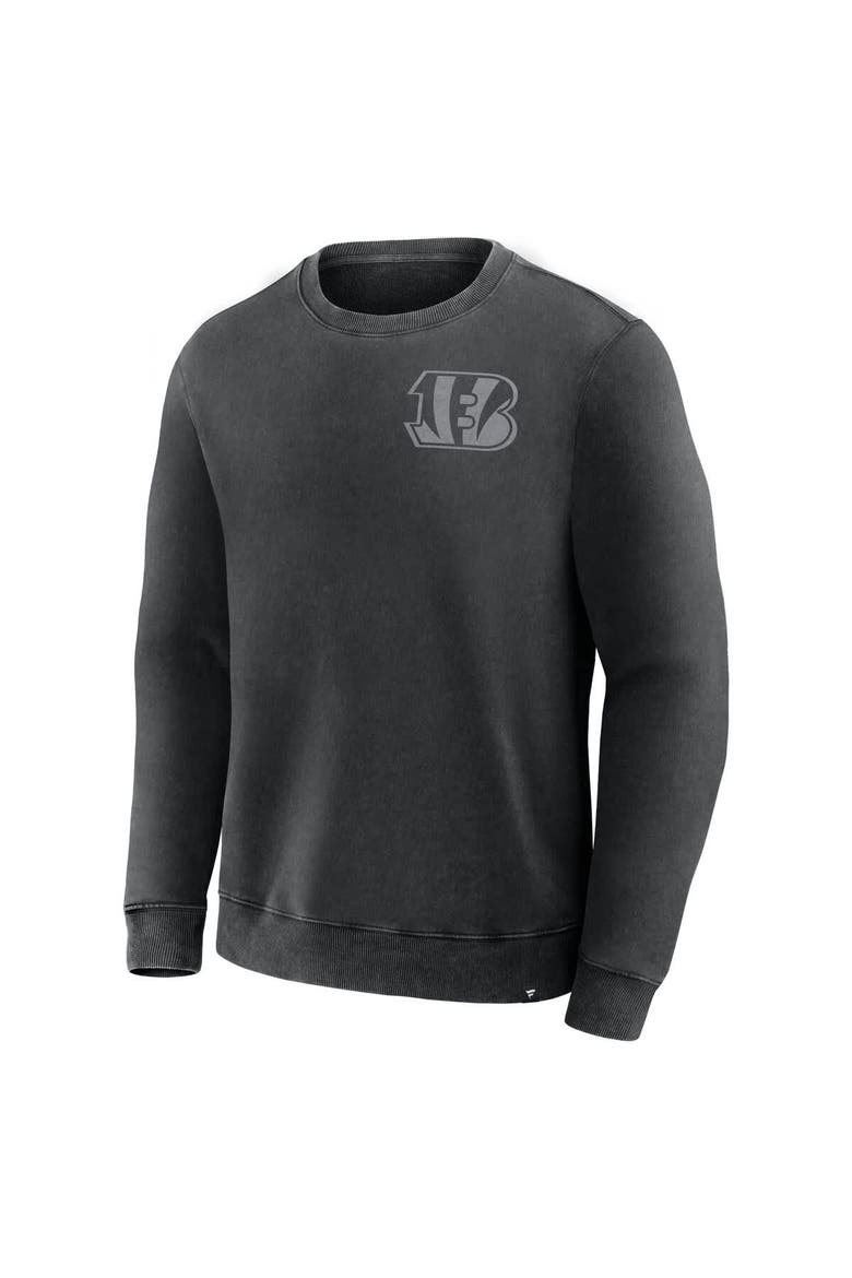 Men's Fanatics Black Cincinnati Bengals Deep Route Pullover Sweatshirt, Alternate, color, Black