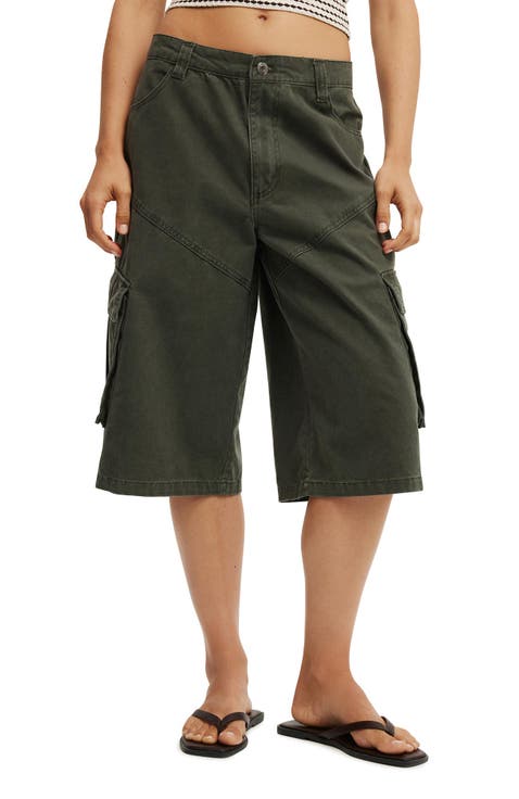 Women's Long Cargo Jort