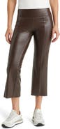 Hue Crop Faux Leather Leggings