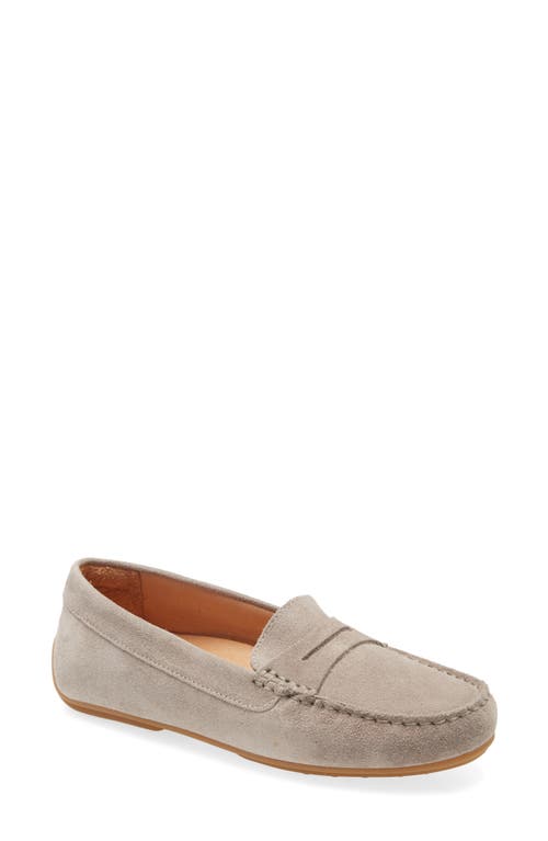 Samuel Hubbard Free Spirit Penny Loafer in Grey Suede 