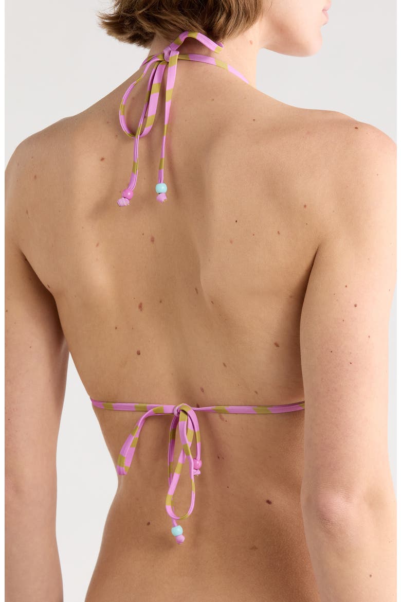 Sun Fired Remi Triangle Bikini Top, Alternate, color, MOSS