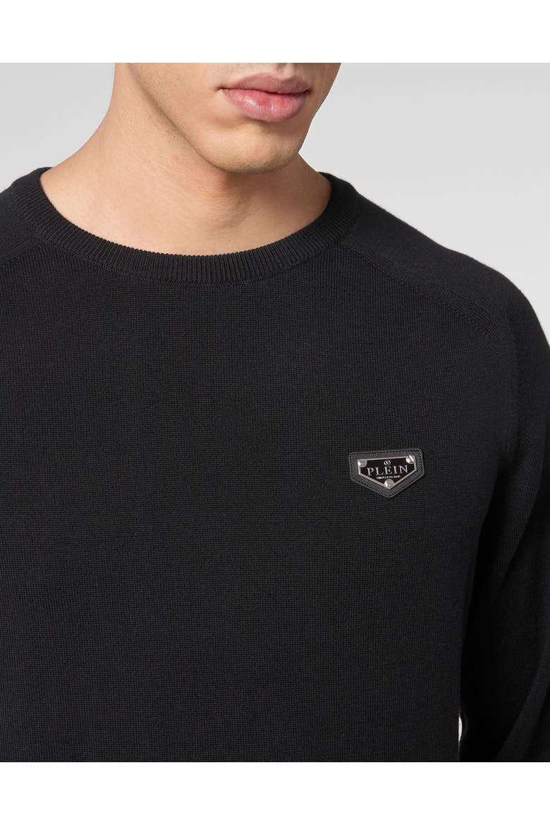 Pullover Round Neck Ls Men, Alternate, color, black