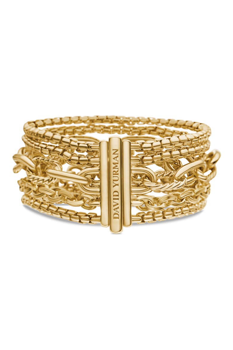 Multirow Chain Bracelet in 18K Yellow Gold, Alternate, color, 18K YELLOW GOLD