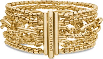 Multirow Chain Bracelet in 18K Yellow Gold