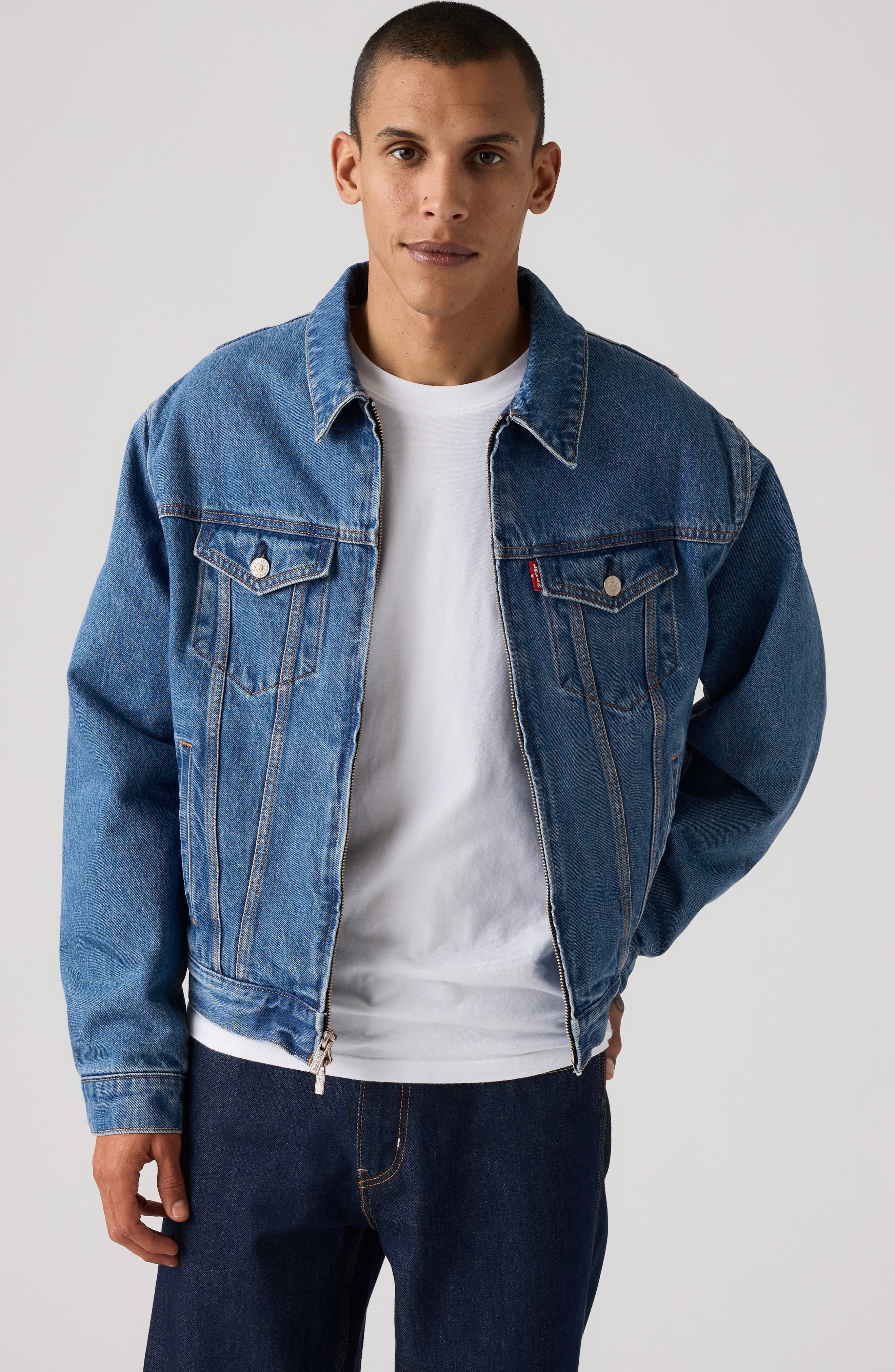 Levi's x Sky High Farm Goods Trucker Zip Jacket (Men) | Nordstrom