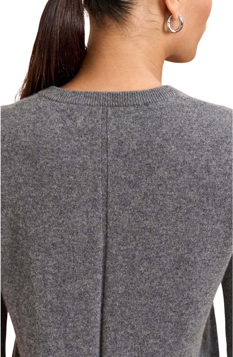 La Ligne Solid Lean Lines Sweater, Alternate, color, Grey