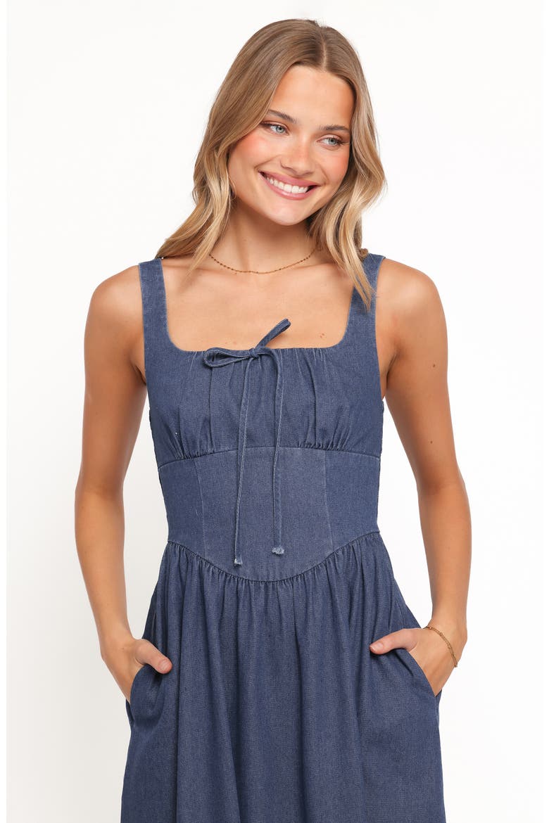 Kinslee Sleeveless Midi Dress, Alternate, color, DENIM