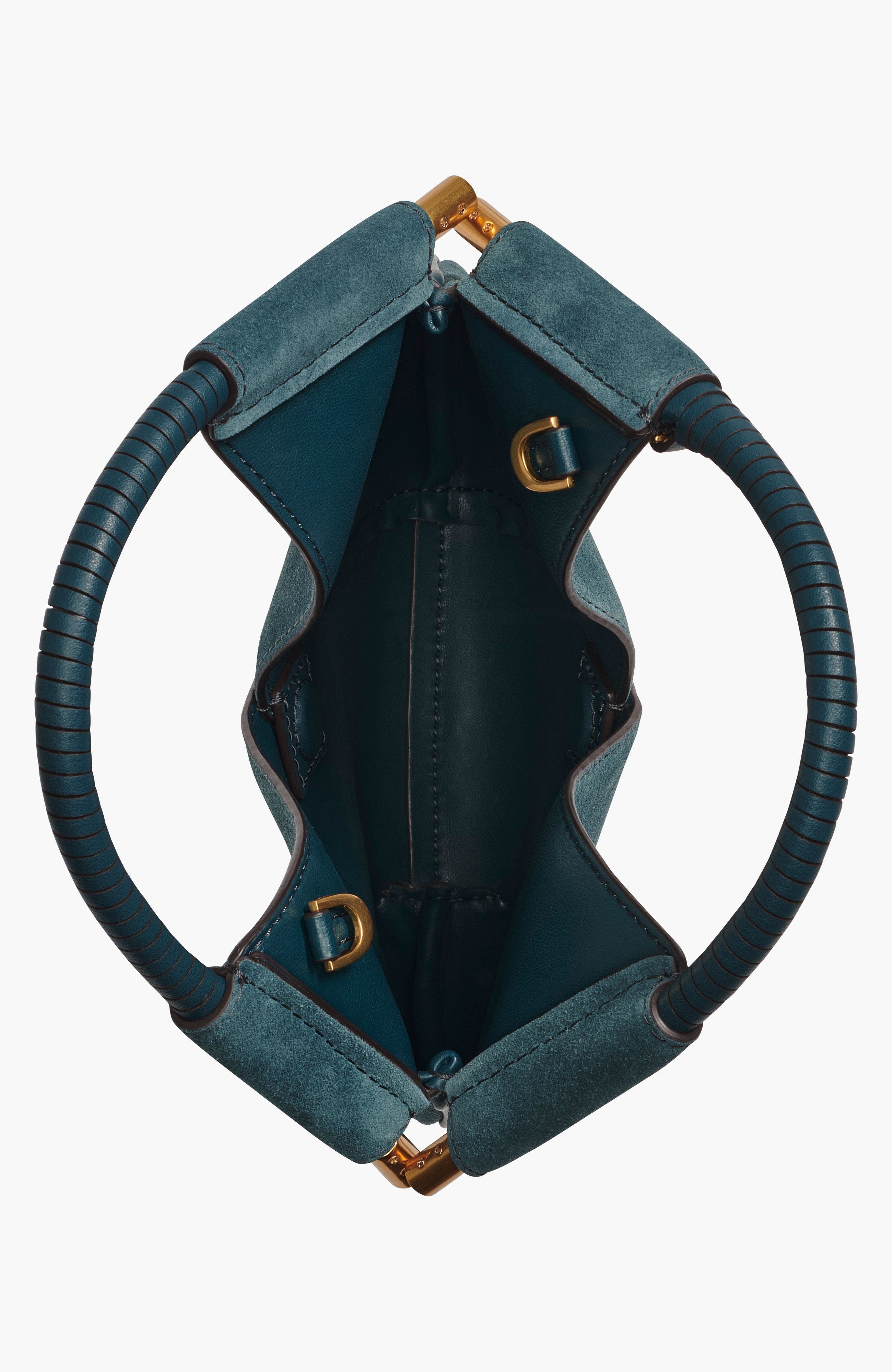 Donna Karan New York Baldwin Suede+Charms Micro Crossbody, Alternate, color, Hudson