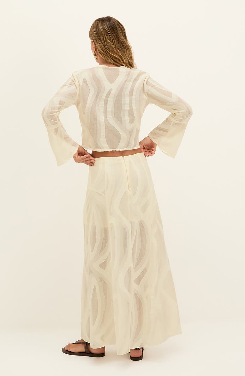 ViX Paula Hermanny Avila Maxi Skirt, Alternate, color, Ivory Multi