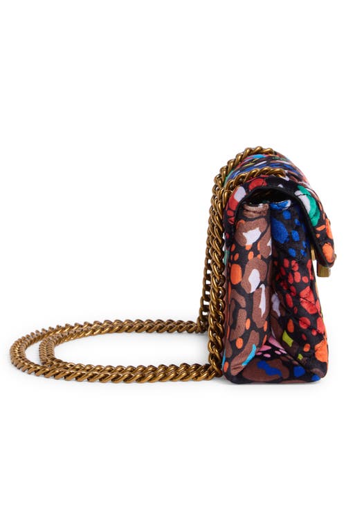 Kurt Geiger London Mini Brixton Velvet Crossbody Bag In Multi