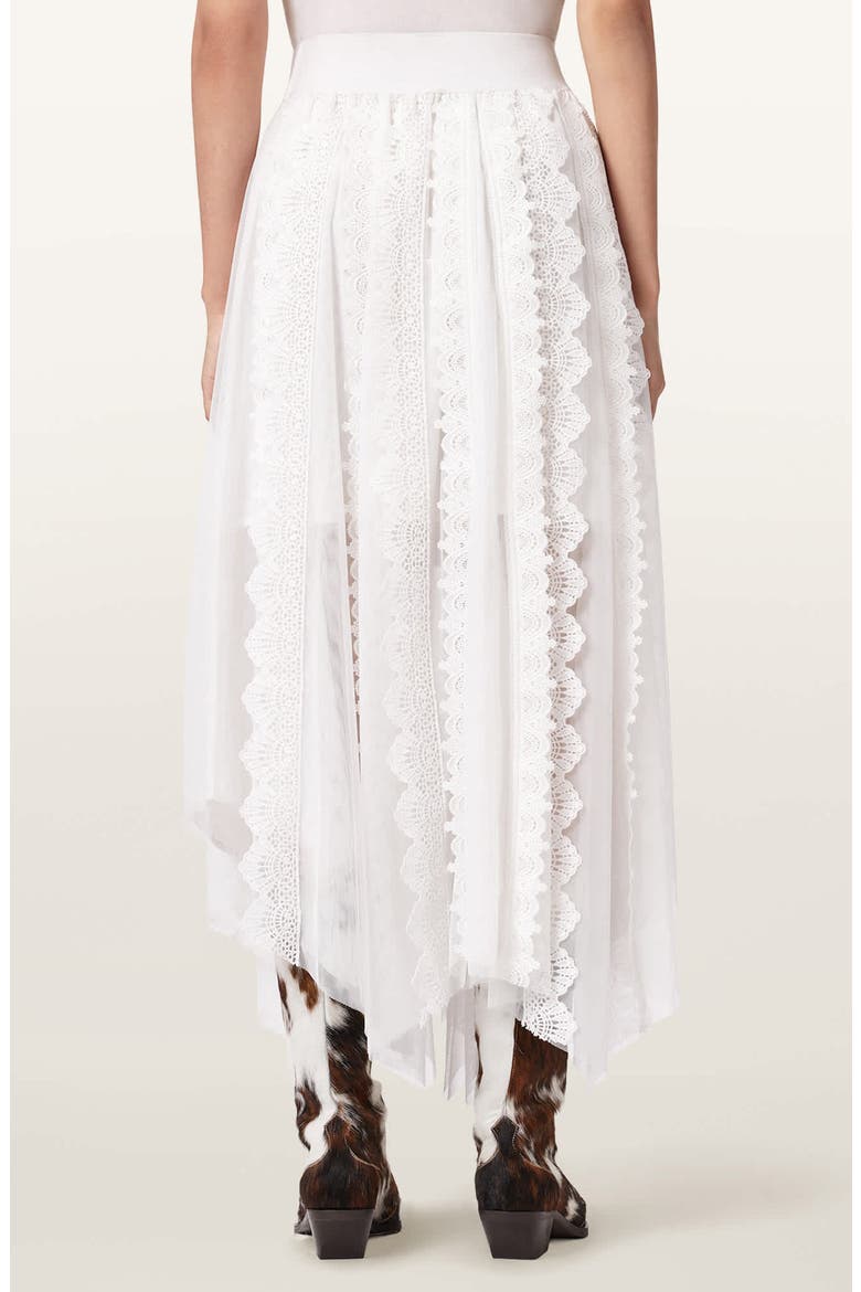Vashtie Mixed Lace Handkerchief Hem Skirt, Alternate, color, OPTIC WHITE