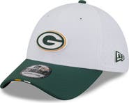 New Era Men's New Era  White/Green Green Bay Packers 2025 NFL Training Camp 39THIRTY Flex Hat
