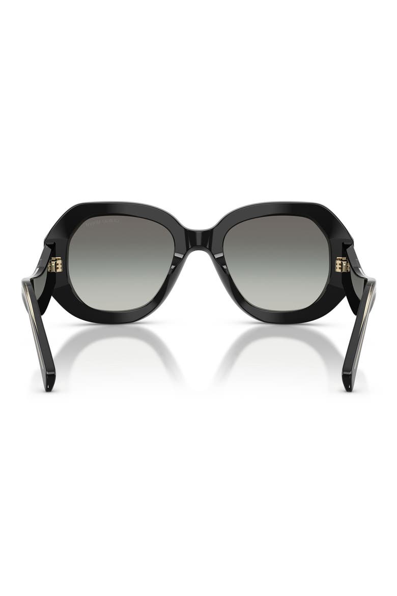 51mm Gradient Square Sunglasses, Alternate, color, BLACK / GREY GRADIENT