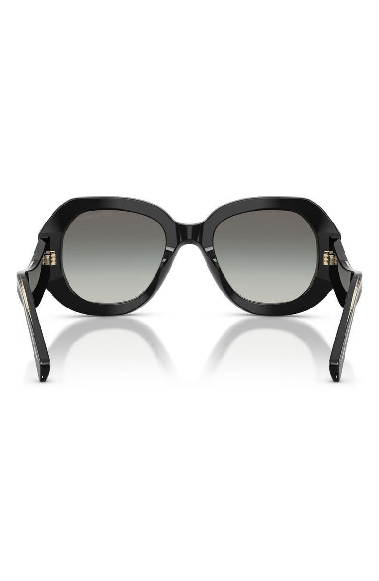 AX Armani Exchange 51mm Gradient Square Sunglasses, Alternate, color, Black / Grey Gradient