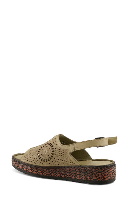 Spring Step Cordero Slingback Sandal In Sage Green
