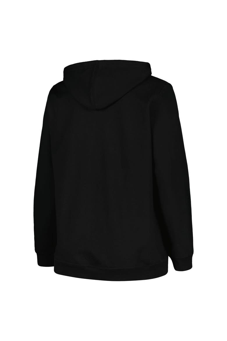 Women's Fanatics Branded Black Cincinnati Bengals Plus Size Heart and Soul V-Neck Pullover Hoodie, Alternate, color, Black