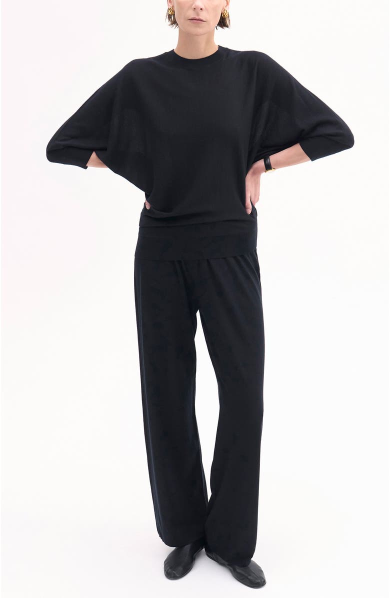 CO Draped Knit Top in Fine Cashmere, Alternate, color, 