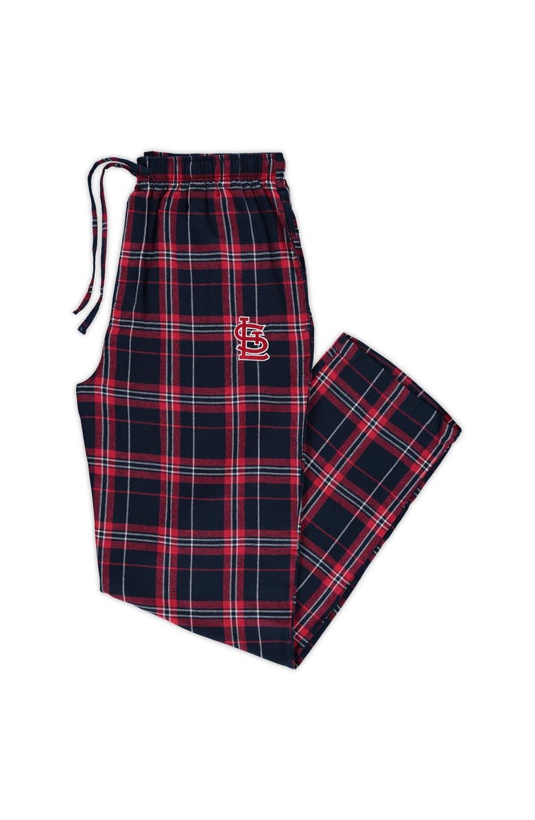 CONCEPTS SPORT Men's Concepts Sport Navy/Red St. Louis Cardinals Big & Tall Flannel Pants, Alternate, color, 